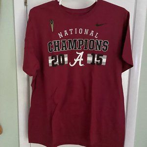 Alabama Football National Champion 2015 Men's Shirt XXL Nike